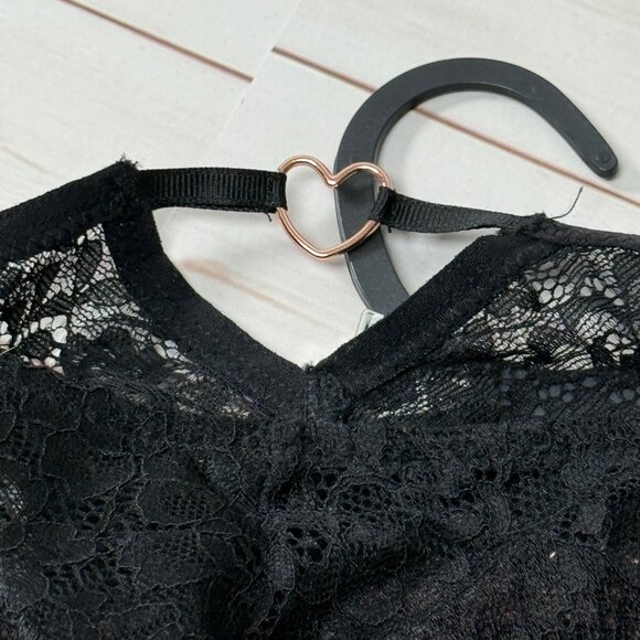 NWT Four Piece Marilyn Monroe Bra and Panties Mix and Match 36C Black Pink Heart - Picture 2 of 9